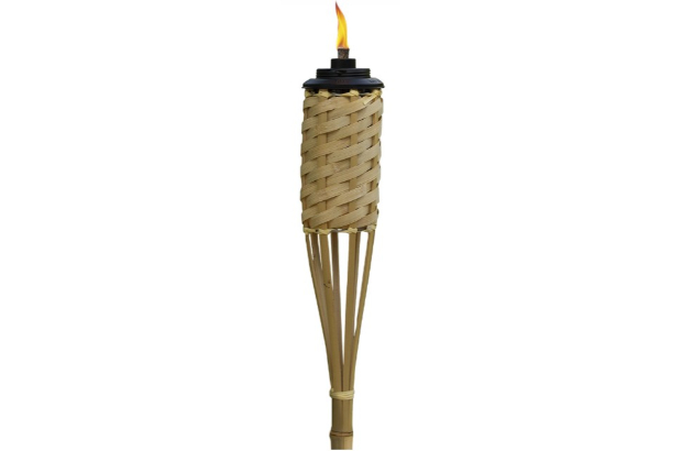 9. TIKI Brand Weather-Resistant Homespun Bamboo Torches