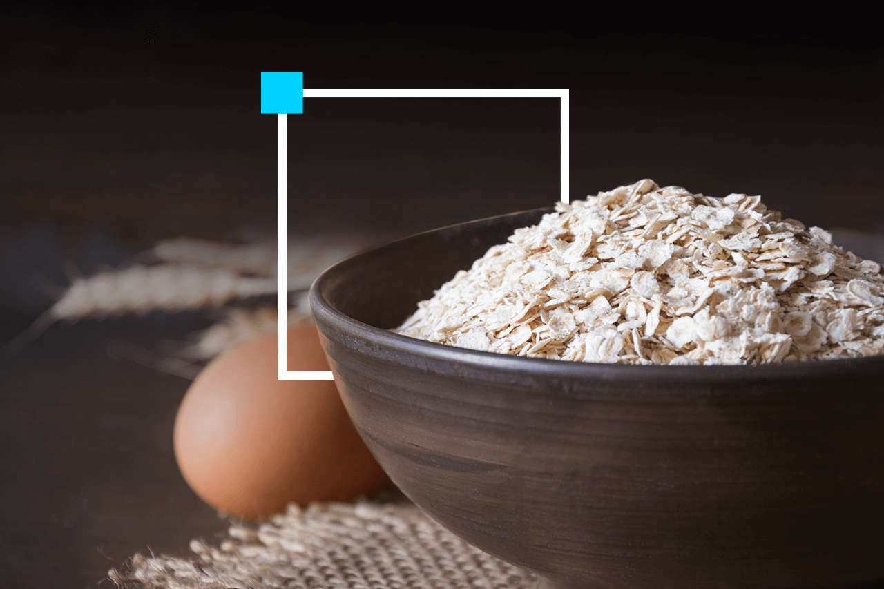 Modded image of a bowl of oats and eggs