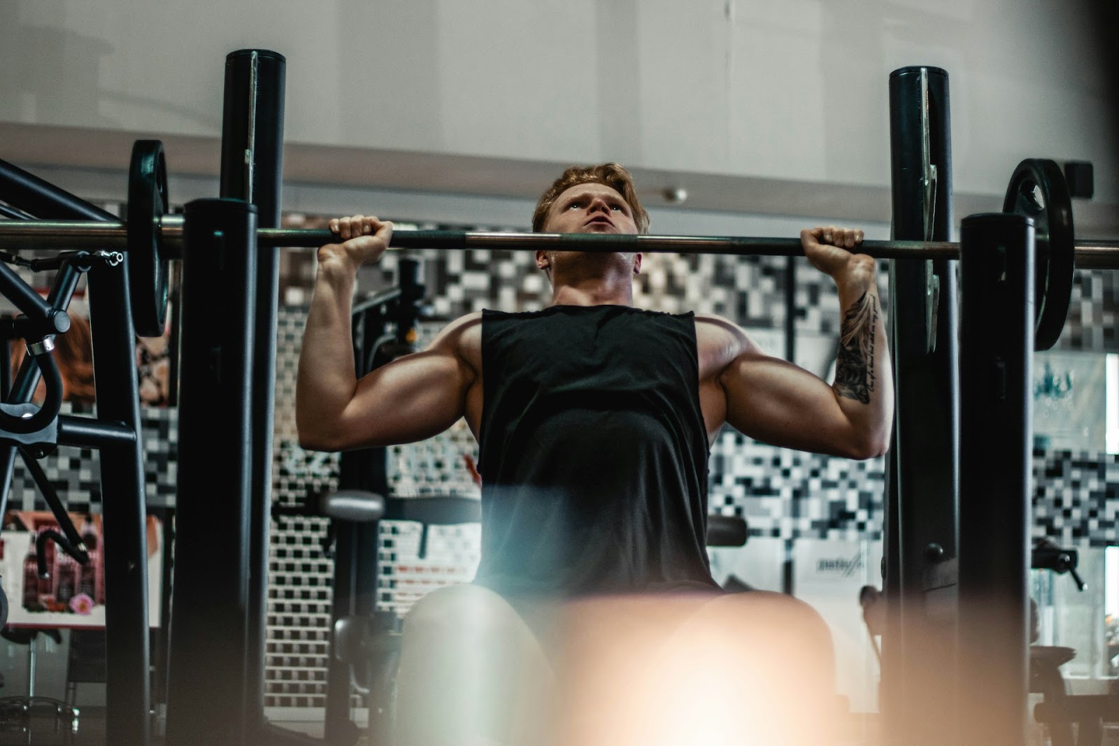 man doing weights