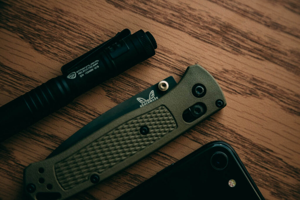 A Benchmade folding pocketknife