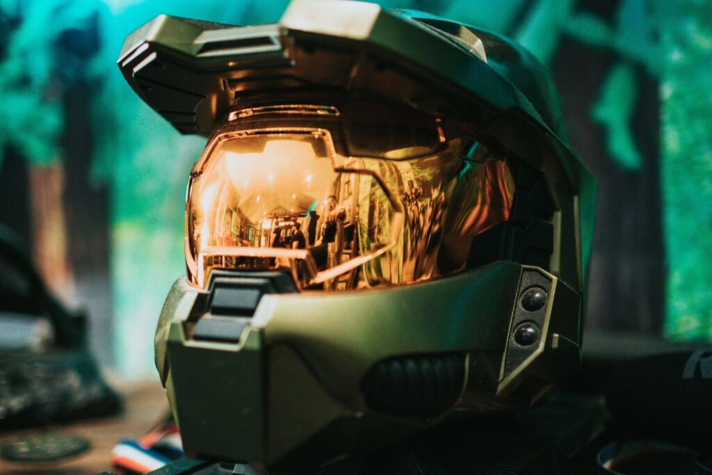 Replica Master Chief helmet from Halo