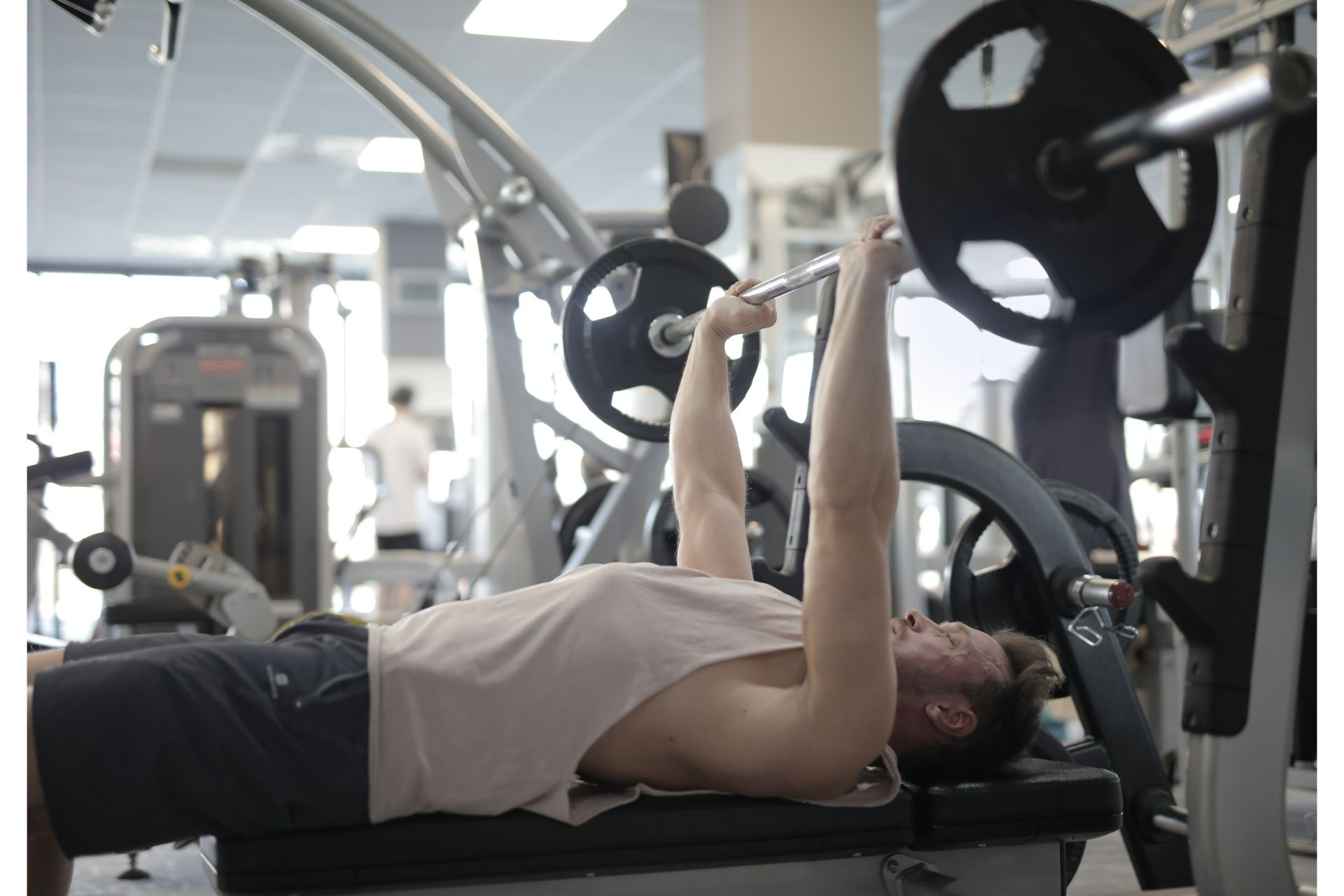 Man doing workout.