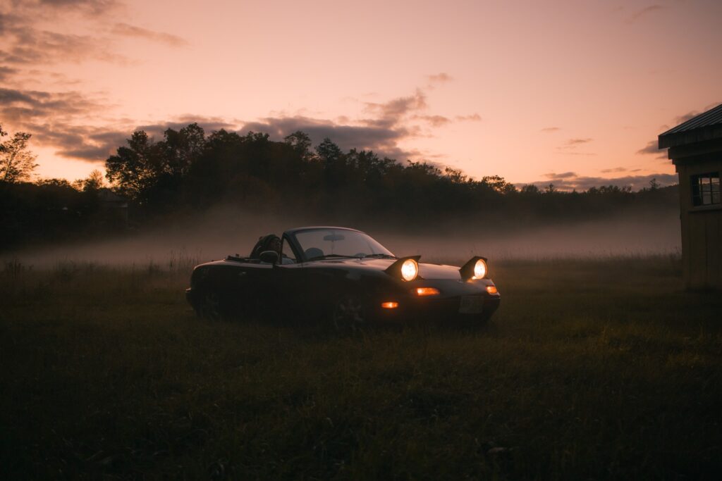 black Mazda Miata