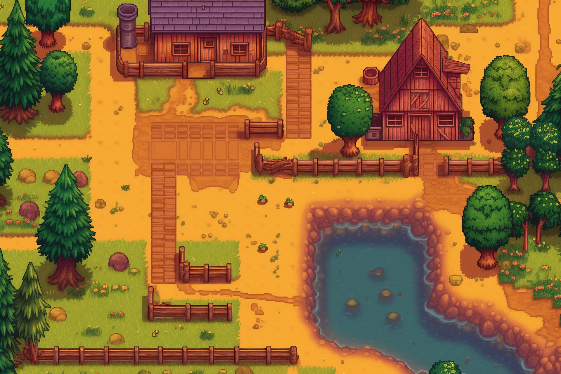 fanart of Stardew Valley